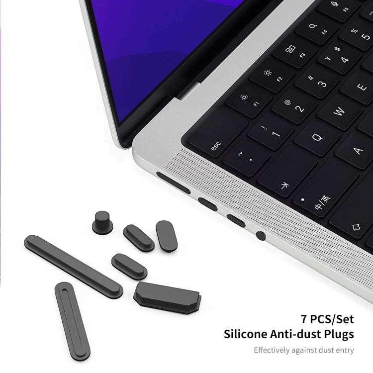 For MacBook Pro 14.2 A2442/A2779 2023 ENKAY Hat-Prince 3 in 1 Spaceman Pattern Laotop Protective Crystal Case with TPU Keyboard Film / Anti-dust Plugs, Version:US(Spaceman No.5) - MacBook Pro Cases by ENKAY | Online Shopping UK | buy2fix