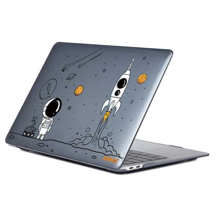 For MacBook Pro 14.2 A2442/A2779 2023 ENKAY Hat-Prince 3 in 1 Spaceman Pattern Laotop Protective Crystal Case with TPU Keyboard Film / Anti-dust Plugs, Version:EU(Spaceman No.1) - MacBook Pro Cases by ENKAY | Online Shopping UK | buy2fix