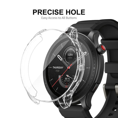 For Amazfit GTR 4 ENKAY Hat-Prince Transparent TPU Case with Screen Film - Watch Cases by buy2fix | Online Shopping UK | buy2fix