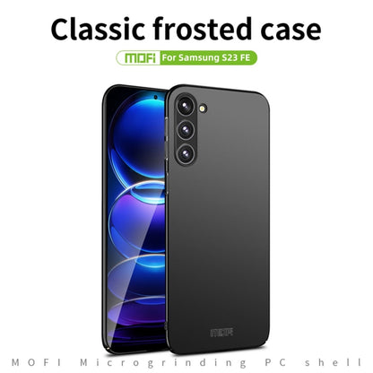 For Samsung Galaxy S23 FE 5G MOFI Frosted PC Ultra-thin Hard Phone Case(Black) - Galaxy S23 FE 5G Cases by MOFI | Online Shopping UK | buy2fix