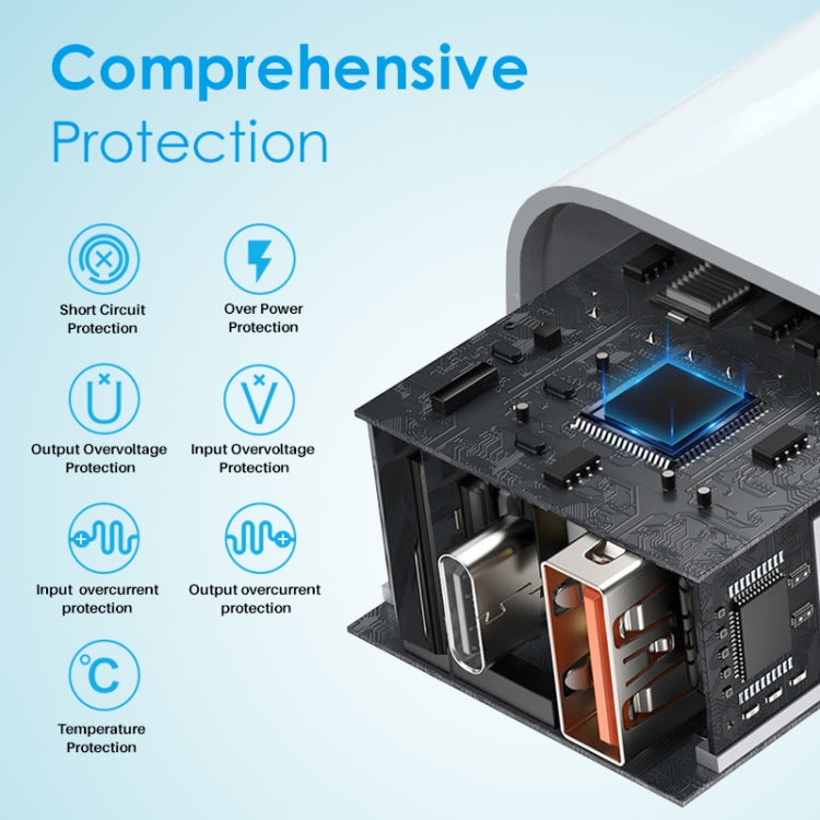 NORTHJO NOPD2001 PD 20W USB-C / Type-C Single Port Fast Charger, Plug Type:AU Plug(White) - USB Charger by NORTHJO | Online Shopping UK | buy2fix