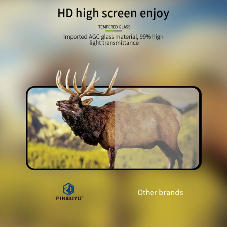 For Xiaomi Poco F5 Pro PINWUYO 9H 2.5D Full Screen Tempered Glass Film(Black) -  by PINWUYO | Online Shopping UK | buy2fix