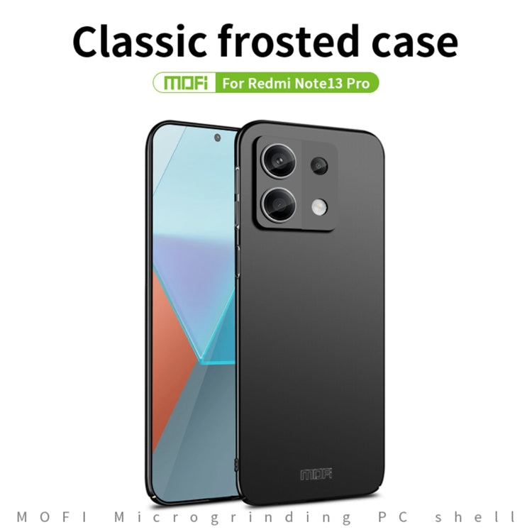 For Redmi Note 13 Pro 5G MOFI Micro-Frosted PC Ultra-thin Hard Phone Case(Blue) - Note 13 Pro Cases by MOFI | Online Shopping UK | buy2fix