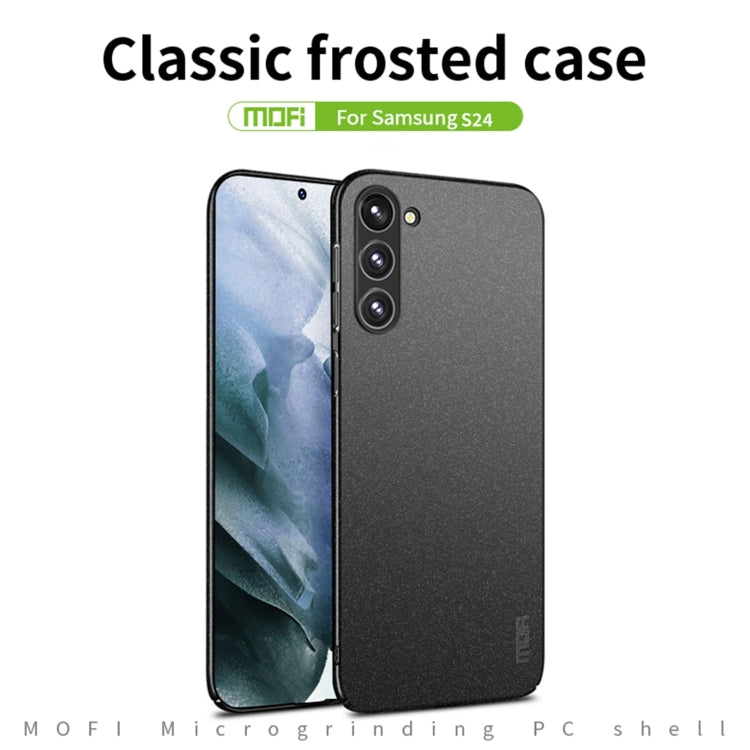 For Samsung Galaxy S24 5G MOFI Fandun Series Frosted PC Ultra-thin All-inclusive Phone Case(Black) - Galaxy S24 5G Cases by MOFI | Online Shopping UK | buy2fix