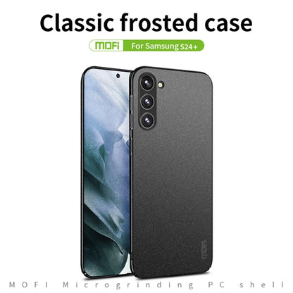 For Samsung Galaxy S24+ 5G MOFI Fandun Series Frosted PC Ultra-thin All-inclusive Phone Case(Black) - Galaxy S24+ 5G Cases by MOFI | Online Shopping UK | buy2fix