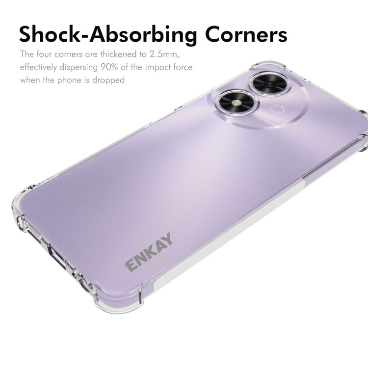 For Honor Play 50m / Play 50 ENKAY Hat-Prince Transparent TPU Shockproof Phone Case - Honor Cases by ENKAY | Online Shopping UK | buy2fix