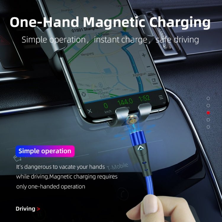 ENKAY 2 in 1 3A USB to 8 Pin + Type-C Magnetic Fast Charging Data Cable, Length:1m(Blue) - Charging Cable & Head by ENKAY | Online Shopping UK | buy2fix