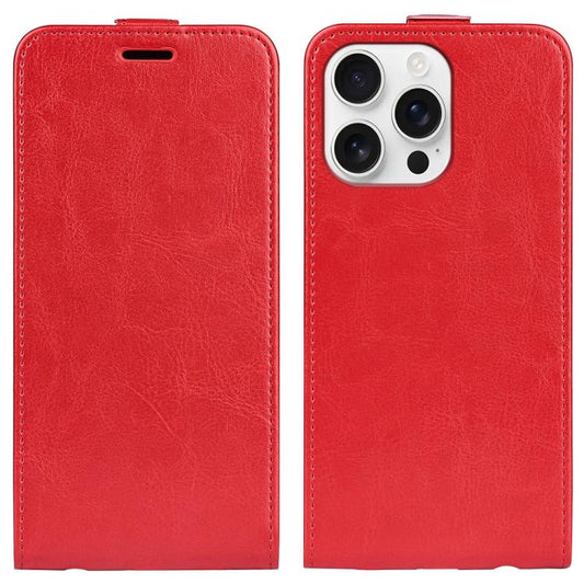 For iPhone 16 Pro Max R64 Texture Single Vertical Flip Leather Phone Case(Red) - iPhone 16 Pro Max Cases by buy2fix | Online Shopping UK | buy2fix