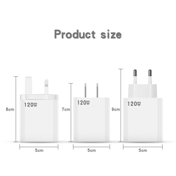 120W USB Super Fast Charging Charger Suitable, Plug Size:EU Plug - USB Charger by buy2fix | Online Shopping UK | buy2fix