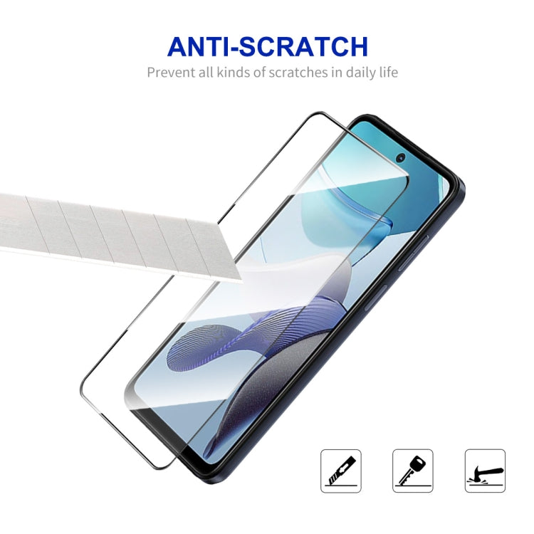 For Motorola Moto G73 / G Power 2023 5pcs ENKAY Full Glue High Aluminum-silicon Tempered Glass Film - Motorola Tempered Glass by ENKAY | Online Shopping UK | buy2fix