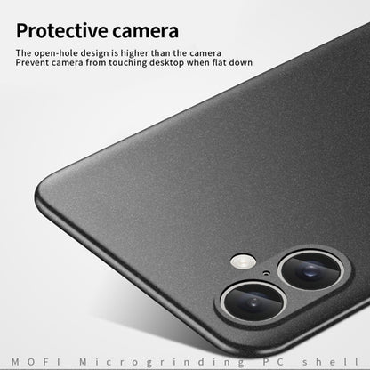 For iPhone 16 Plus MOFI Fandun Series Frosted PC Ultra-thin All-inclusive Phone Case(Gray) - iPhone 16 Plus Cases by MOFI | Online Shopping UK | buy2fix