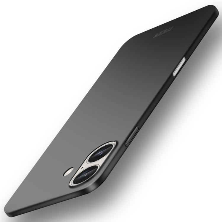 For iPhone 16 MOFI Frosted PC Ultra-thin Hard Phone Case(Black) - iPhone 16 Cases by MOFI | Online Shopping UK | buy2fix