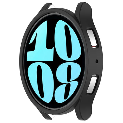 For Samsung Galaxy Watch 6 44mm Half Coverage Hollow PC Watch Protective Case(Black) - Watch Cases by buy2fix | Online Shopping UK | buy2fix