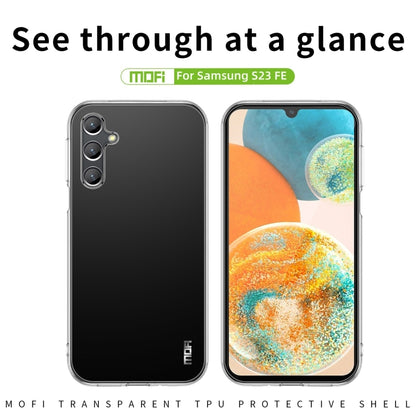 For Samsung Galaxy S23 FE 5G MOFI Ming Series Ultra-thin TPU Phone Case(Transparent) - Galaxy S23 FE 5G Cases by MOFI | Online Shopping UK | buy2fix