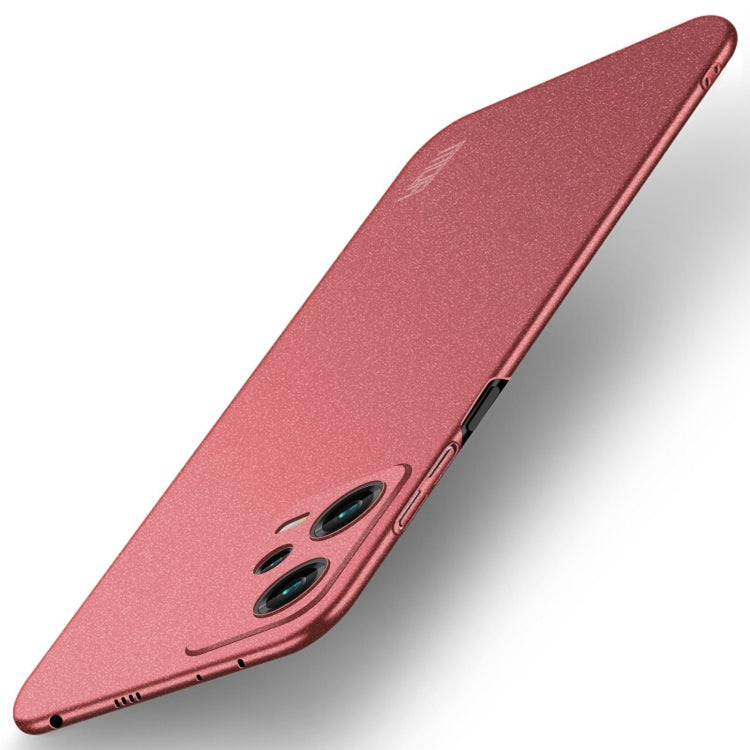 For Xiaomi Redmi Note 12 Pro Global MOFI Fandun Series Frosted PC Ultra-thin All-inclusive Phone Case(Red) - Xiaomi Cases by MOFI | Online Shopping UK | buy2fix