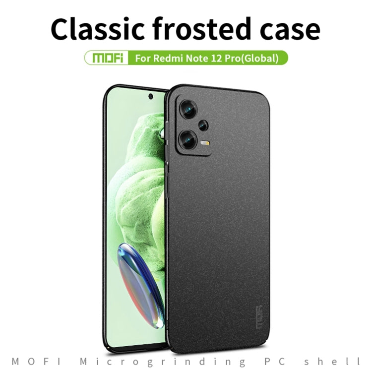 For Xiaomi Redmi Note 12 Pro Global MOFI Fandun Series Frosted PC Ultra-thin All-inclusive Phone Case(Red) - Xiaomi Cases by MOFI | Online Shopping UK | buy2fix