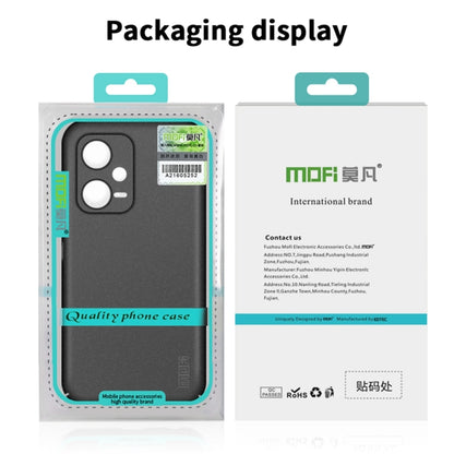 For Xiaomi Redmi Note 12 Pro Global MOFI Fandun Series Frosted PC Ultra-thin All-inclusive Phone Case(Black) - Xiaomi Cases by MOFI | Online Shopping UK | buy2fix