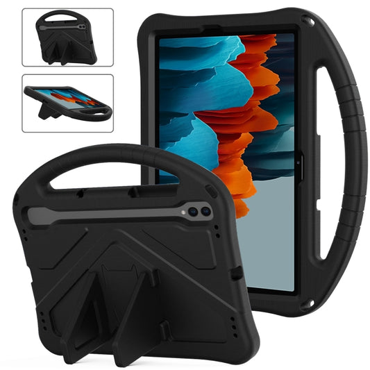 For Samsung Galaxy Tab S7 T870 EVA Shockproof Tablet Case with Holder(Black) - Galaxy Tab S7 by buy2fix | Online Shopping UK | buy2fix