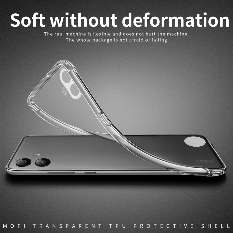 For Nothing CMF Phone 1 MOFI Ming Series Ultra-thin TPU Phone Case(Transparent) - More Brand by MOFI | Online Shopping UK | buy2fix