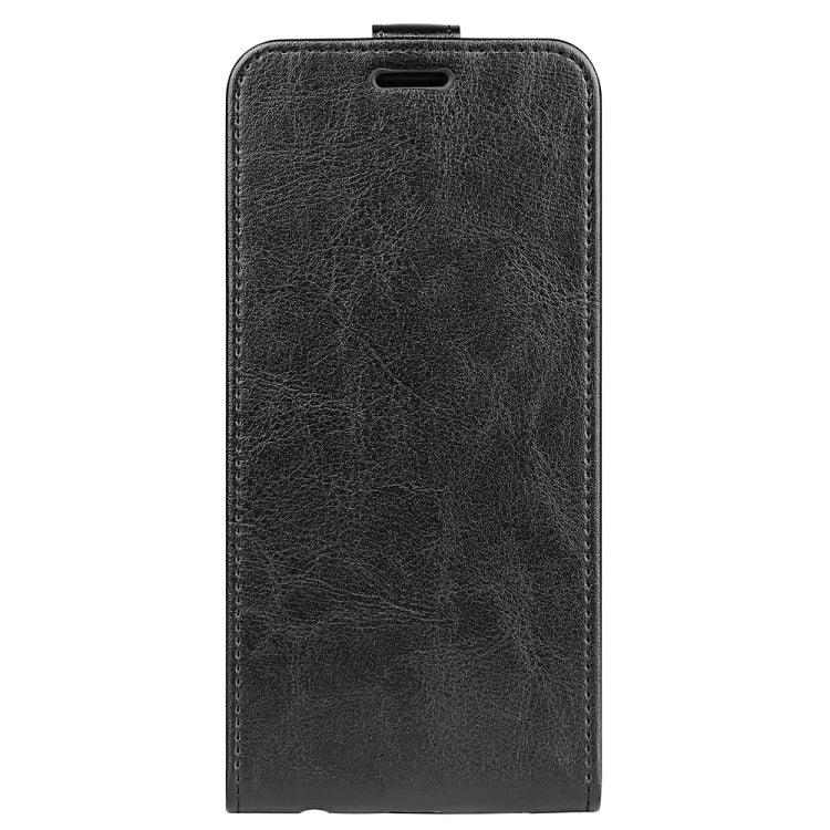 For Motorola Moto G Play 2024 R64 Texture Single Vertical Flip Leather Phone Case(Black) - Motorola Cases by buy2fix | Online Shopping UK | buy2fix