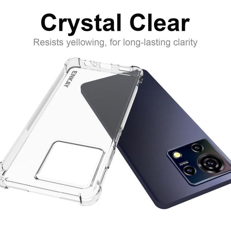 For ZTE Blade V50 Vita 4G ENKAY Clear TPU Shockproof Anti-slip Phone Case - ZTE Cases by ENKAY | Online Shopping UK | buy2fix