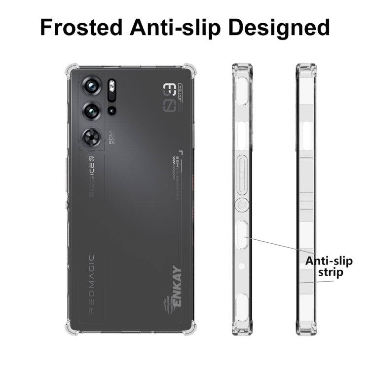 For ZTE Nubia Red Magic 9 Pro / 9 Pro+ ENKAY Clear TPU Shockproof Anti-slip Phone Case - ZTE Cases by ENKAY | Online Shopping UK | buy2fix