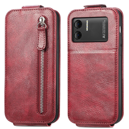 For DOOGEE X98 Pro / X98 Zipper Wallet Vertical Flip Leather Phone Case(Red) - Doogee Cases by buy2fix | Online Shopping UK | buy2fix