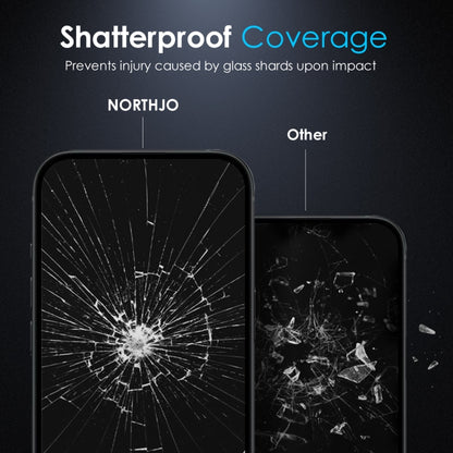 For iPhone 16 NORTHJO A++ 0.3mm 28 Degree Privacy Screen Tempered Glass Film - iPhone 16 Tempered Glass by NORTHJO | Online Shopping UK | buy2fix