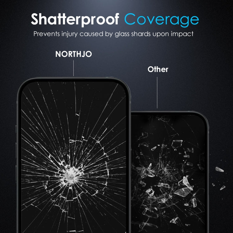 For iPhone 16 Plus NORTHJO A++ 0.3mm 28 Degree Privacy Screen Tempered Glass Film - iPhone 16 Plus Tempered Glass by NORTHJO | Online Shopping UK | buy2fix