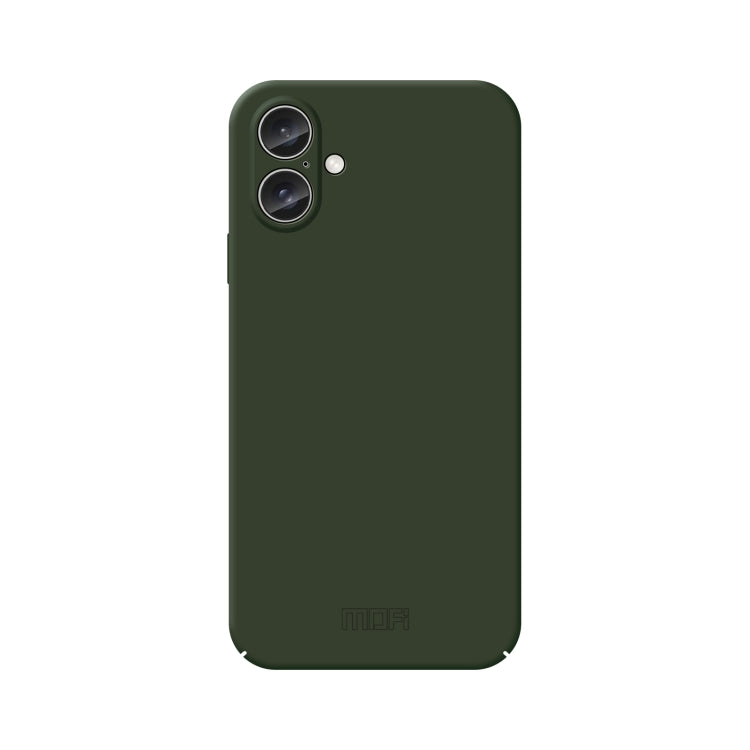 For iPhone 16 MOFI Qin Series Skin Feel All-inclusive PC Phone Case(Green) - iPhone 16 Cases by MOFI | Online Shopping UK | buy2fix