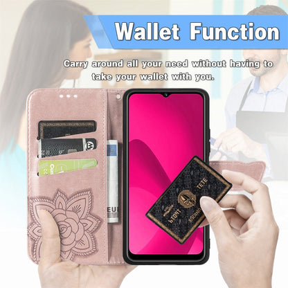 For iPhone 16 Pro Butterfly Love Flower Embossed Leather Phone Case(Lavender) - iPhone 16 Pro Cases by buy2fix | Online Shopping UK | buy2fix