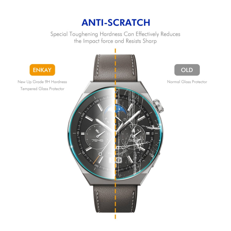 For Huawei Watch GT 5 41mm 10pcs ENKAY Hat-Prince 0.2mm 9H Tempered Glass Screen Protector Watch Film - Screen Protector by ENKAY | Online Shopping UK | buy2fix