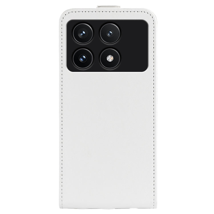 For Xiaomi Redmi K70 R64 Texture Single Vertical Flip Leather Phone Case(White) - K70 Cases by buy2fix | Online Shopping UK | buy2fix