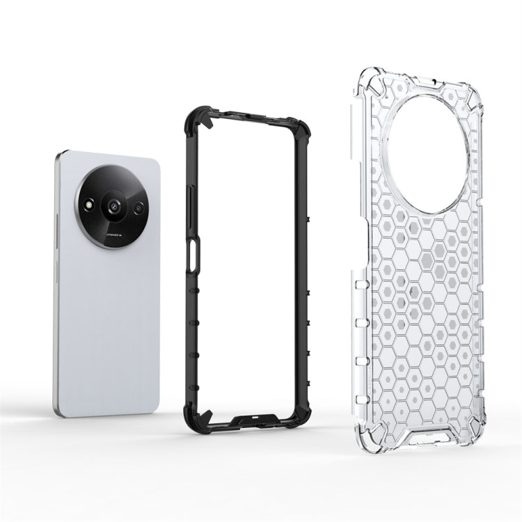 For Xiaomi Redmi A3 Shockproof Honeycomb Phone Case(Black) - Xiaomi Cases by buy2fix | Online Shopping UK | buy2fix