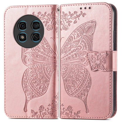For Ulefone Note 15 Butterfly Love Flower Embossed Leather Phone Case(Rose Gold) - Ulefone Cases by buy2fix | Online Shopping UK | buy2fix