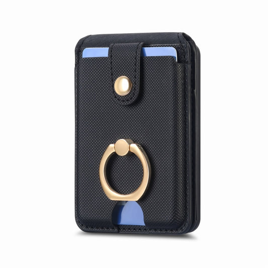 Magsafe Cross Vertical Card Bag Case For iPhone 15 / 14 / 13(Black) - Others Accessories by buy2fix | Online Shopping UK | buy2fix