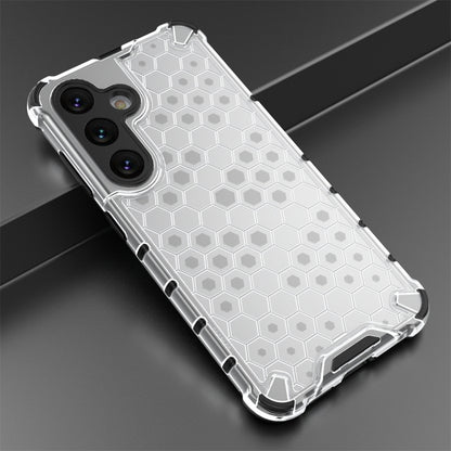 For Samsung Galaxy S24 5G Shockproof Honeycomb Phone Case(White) - Galaxy S24 5G Cases by buy2fix | Online Shopping UK | buy2fix