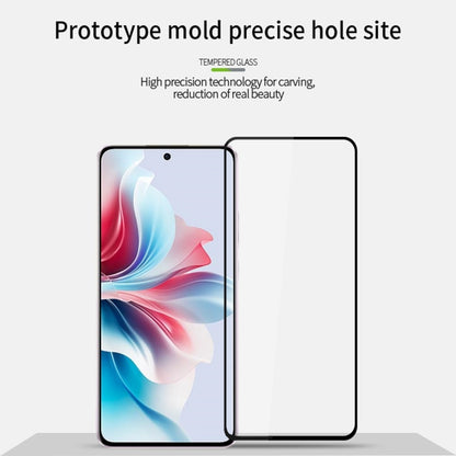 For OPPO Reno11 F MOFI 9H 2.5D Full Screen Tempered Glass Film(Black) - Reno11 F Tempered Glass by MOFI | Online Shopping UK | buy2fix