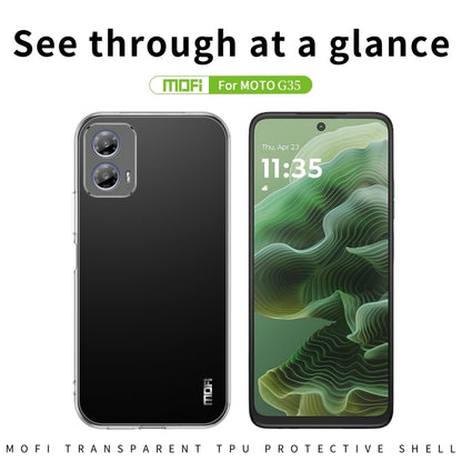 For Motorola Moto G35 MOFI Ming Series Ultra-thin TPU Phone Case(Transparent) - Motorola Cases by MOFI | Online Shopping UK | buy2fix