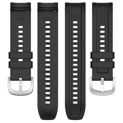 For Amazfit Balance A2286 Vertical Texture Silicone Watch Band(Wine) - Watch Bands by buy2fix | Online Shopping UK | buy2fix