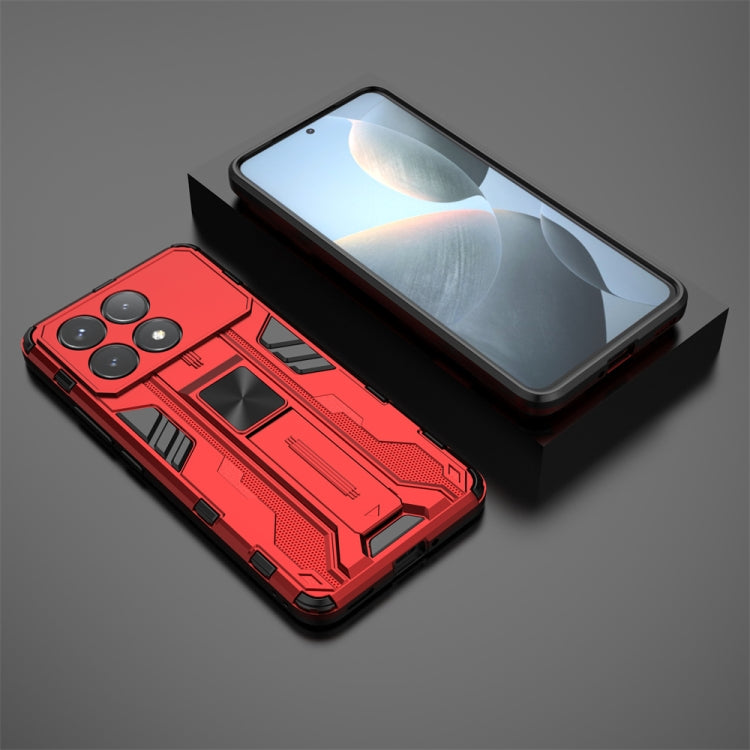 For Redmi K70 Pro Supersonic Armor PC Hybrid TPU Phone Case(Red) - K70 Pro Cases by buy2fix | Online Shopping UK | buy2fix