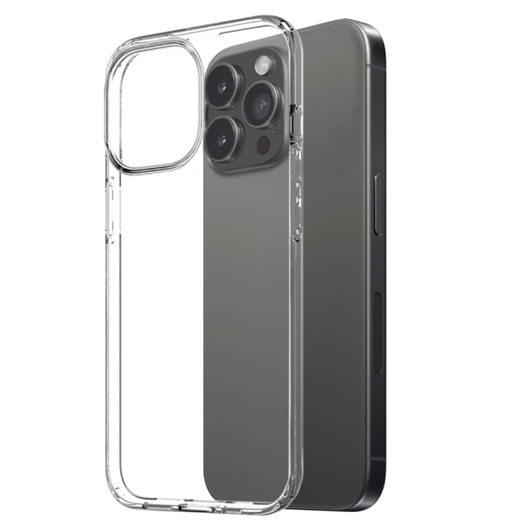 For iPhone 16 Pro NORTHJO 3 in 1 TPU Phone Case with Screen Film and Lens Film(Clear) - iPhone 16 Pro Cases by NORTHJO | Online Shopping UK | buy2fix