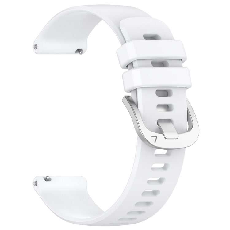 For Xiaomi Watch S3 Glossy Surface Silicone Watch Band(White) - Watch Bands by buy2fix | Online Shopping UK | buy2fix