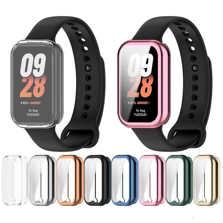 For Redmi Band 2 Full Package TPU Electroplated Watch Protective Case(Transparent) - Watch Cases by buy2fix | Online Shopping UK | buy2fix