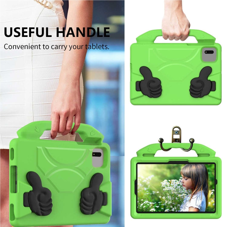 For Samsung Galaxy Tab S9 FE 11.0 2023 Thumb Bracket EVA Shockproof Tablet Case(Green) - Galaxy Tab S9 FE by buy2fix | Online Shopping UK | buy2fix