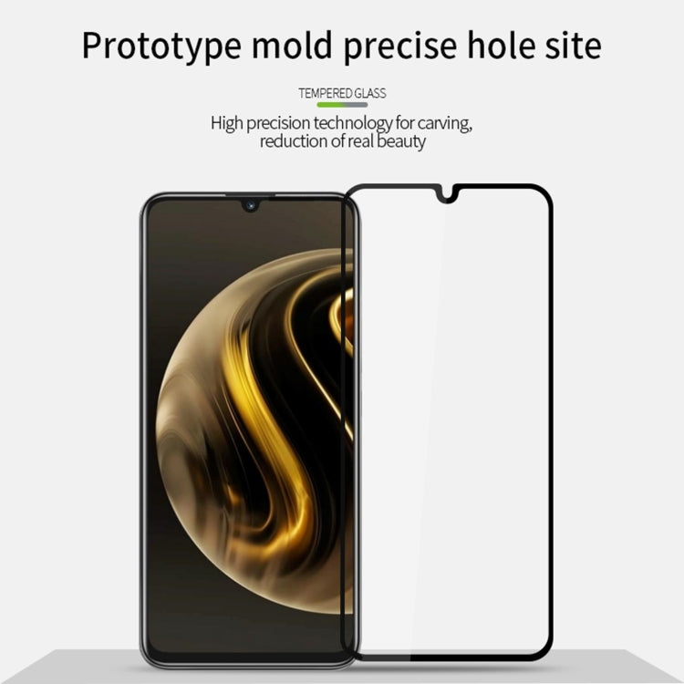 For ZTE Blade A72 4G PINWUYO 9H 2.5D Full Screen Tempered Glass Film(Black) - ZTE Tempered Glass by PINWUYO | Online Shopping UK | buy2fix