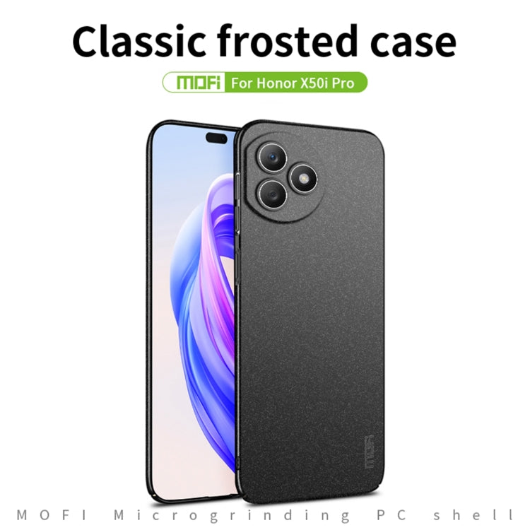 For Honor X50i+ / X50i Pro MOFI Fandun Series Frosted PC Ultra-thin All-inclusive Phone Case(Green) - Honor Cases by MOFI | Online Shopping UK | buy2fix