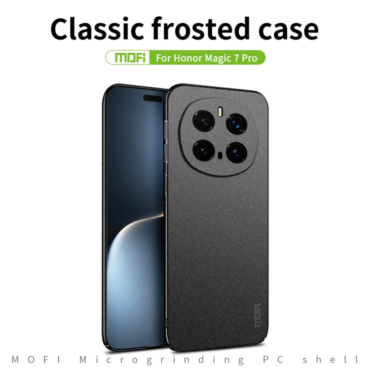 For Honor Magic7 Pro MOFI Fandun Series Frosted PC Ultra-thin All-inclusive Phone Case(Gray) - Honor Cases by MOFI | Online Shopping UK | buy2fix