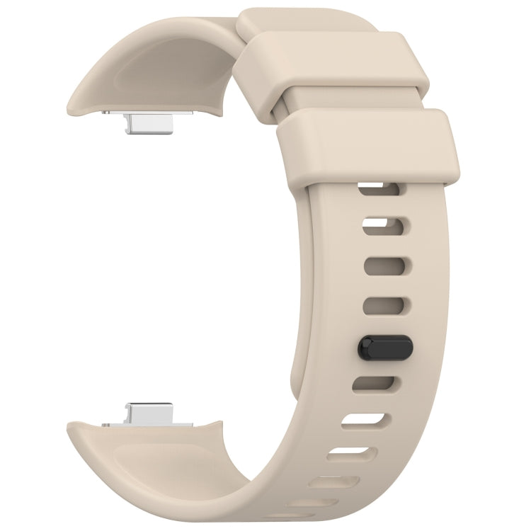 For Redmi Watch 4 Solid Color Silicone Sports Watch Band(Ivory White) - Watch Bands by buy2fix | Online Shopping UK | buy2fix