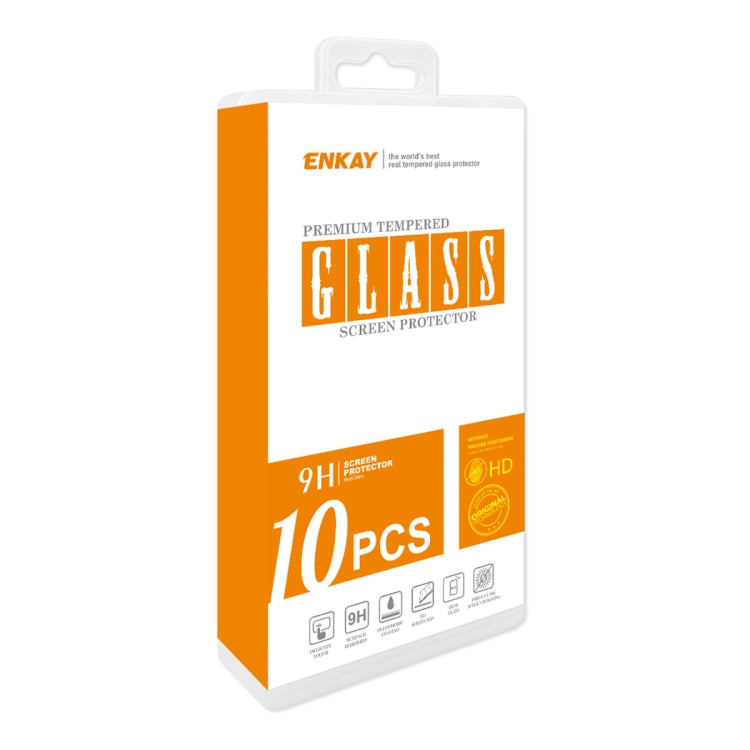 For Asus ROG Phone 8 10pcs ENKAY 9H Big Arc Edge High Aluminum-silicon Tempered Glass Film - ASUS Tempered Glass by ENKAY | Online Shopping UK | buy2fix